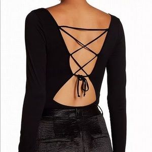 Harlowe & Graham black Criss Cross back